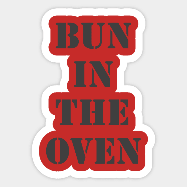 Bun In The Oven Sticker by Retrofloto